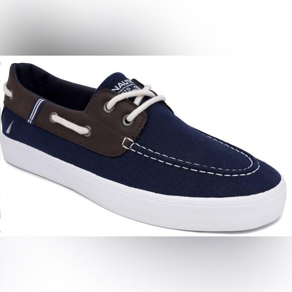 Nautica Men's Lace-Up Boat Shoe Two-Eyelet Casual Loafers Size 13 - Picture 1 of 8